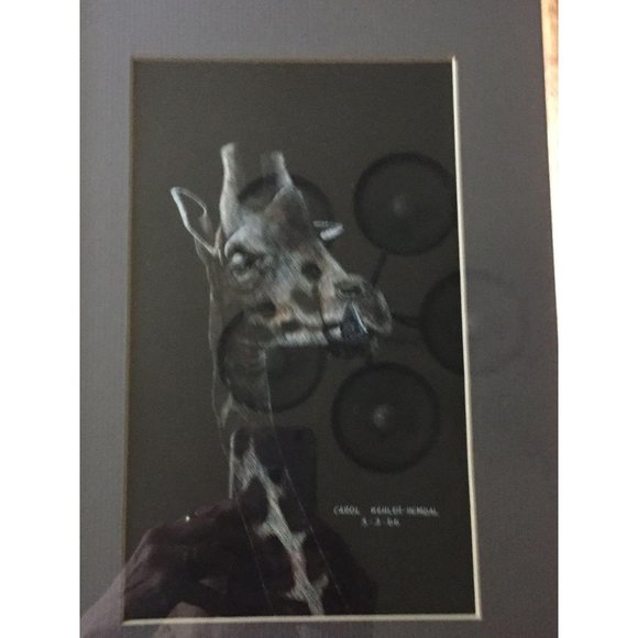 Giraffe Original Scratchboard Art by Carol Hemdal - Picture 5 of 9